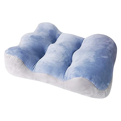 フットレスト 足枕 足置き 足まくら 高反発 多機能 足用クッション 浮腫 疲労 腰枕 人間工学設計 ソフトで快適 体圧分散 足置き台 ファッション カジュアル 就寝用 家庭 オフィス 車用 男女兼用 (ブルー)