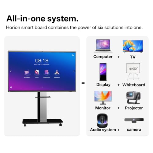 Image of HORION 86-Inch 4K Pro Digital Whiteboard, Smart Board for Agile Workspaces