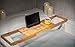 ZenHeim Luxurious Bamboo Bathtub Caddy/Tray with Extendable Sides