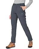 skihose weiter bund ➤TASCHE: Die Windbreaker-Hose für Damen verfügt über zwei Eingrifftaschen mit Reißverschluss und eine Gesäßtasche mit Reißverschluss für ultimativen Komfort und Effizienz und warme Hände.