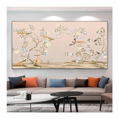 Toile de paysage chinois pour habiller un mur vide de chambre ou salon