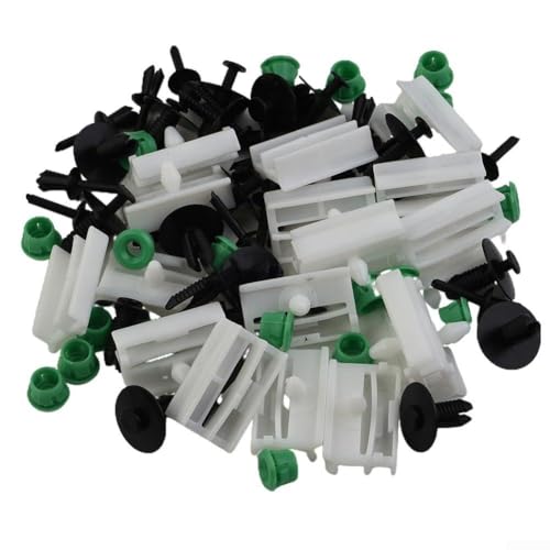 Honseadek Clips de falda de umbral lateral, sujetadores de moldeo de panel basculante de plástico, compatibles con 3 E36 316i 318i 1990-2000, 80 unidades