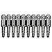 COMOK 10pcs 50mm Long 1/4 Inch Hex Shank T20 Torx Head Magnetic Screw Driver Bit Set Security Tamper Proof Star 6 Point Screwdriver Kit Tools