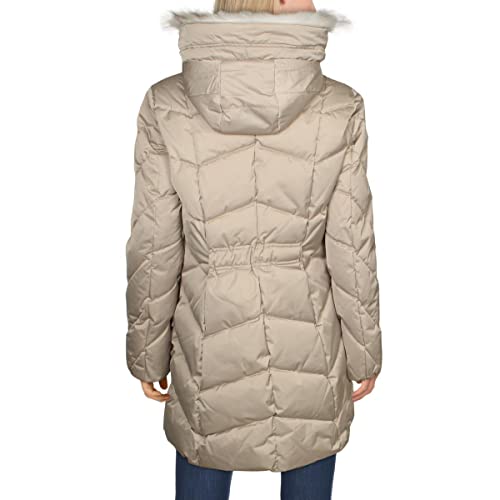 Tahari Womens Brie Wool Quilted Puffer Coat Gray S #TOP3