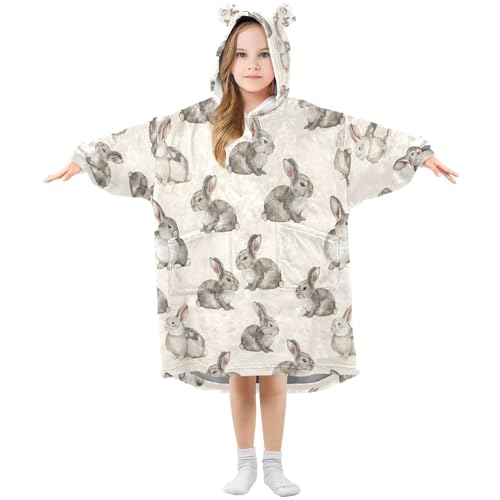Couverture portable anti-froid pour fille grand sweat plaid