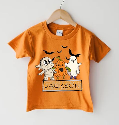 Kids Halloween Shirt, Personalized Halloween Name Shirt, Personalized Halloween Shirt, Girls Halloween Shirt, Custom Halloween Toddler Shirt3