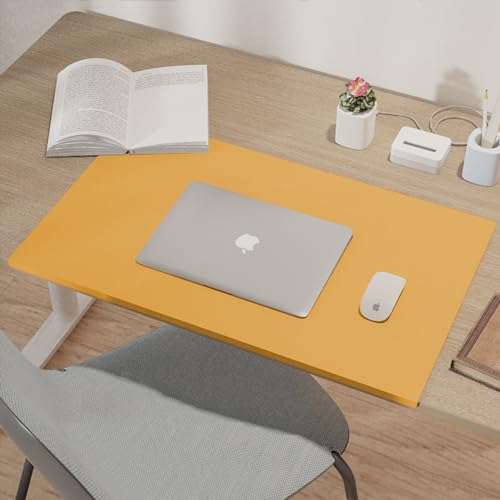 Protector de Escritorio Impermeable para Oficina 90x45cm Amarillo