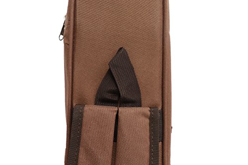 Hot Seal 10Mm Leather Handles Thick Durable Colorful Ukulele Case Bag With Storage (26In, Black) #TOP3