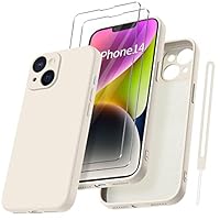 Qasyfanc Cover Protezione Fotocamera Compatibile con iPhone 15 Plus con 2 Pezzi Vetro Temperato Pellicola, Cover iPhone 15 Plus Trasparente Slim Fit Custodia Silicone Sottile e Morbida, Crystal Clear