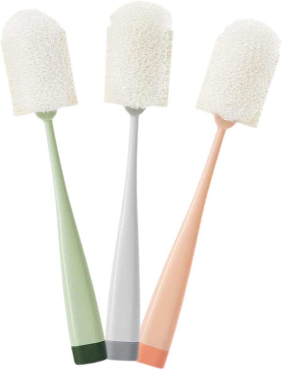 6pcs Handle Bottle Brush Multi-use Cleaning Brush for Cups and Bottles Easy Decontamination Space-Saving Design