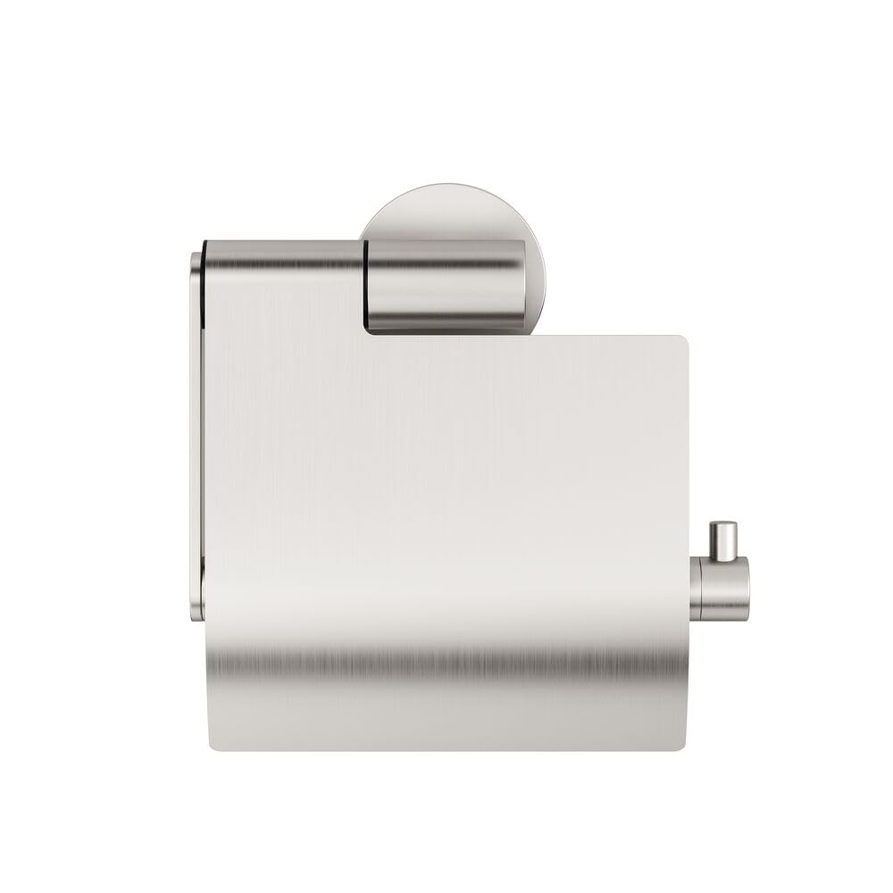TIGER Boston Portarotolo con Coperchio, Acciaio Inox Spazzolato, 13.7 x 14 x 6.3 cm