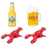 4 Pcs Beach Towel Clips for Beach Chair Lobster Beach Towel Holders Clothes Pins Decorative Beach Clips Colorful Towel Clips for Chairs Cruise Patio Beach Pool Home