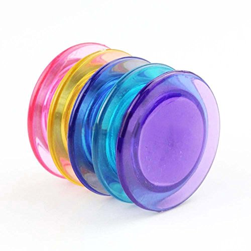 Image of Colorful Translucent Magnet for Magnetic White-Boards - Stick Notes, Photos, Charts and More (Size 30mm) (Set of 10)