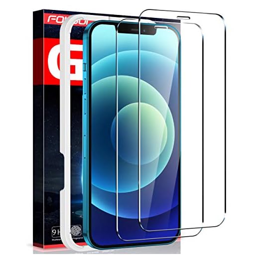 Fotbor for iPhone 12 Pro Max Screen Protector, 9H Tempered Glass Screen Protector for iPhone 12 Pro Max [Upgraded Shatterproof] Full Coverage HD Clear Film for Apple iPhone 12 Pro Max 6.7Inch - 2 Pack