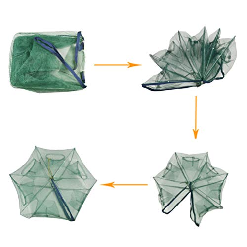 BESPORTBLE Rede de pesca de aterrissagem dobrável gaiola de camarão isca de rede para camarão lagost