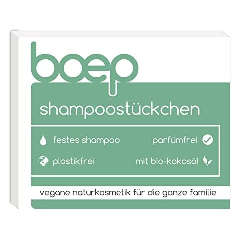 boep Shampoostückchen | Festes Shampoo Naturkosmetik | Parfümfrei, vegan, plastikfrei & ohne Seife | Sensitiv Shampoo Bar Cover