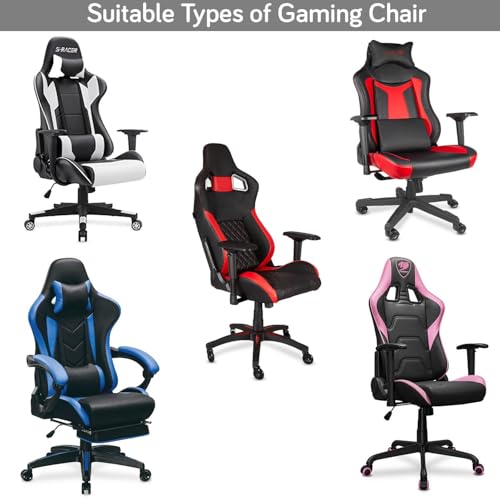 Image of HOKIPO Gaming Chair Cover Stretchable Elastic Jacquard Computer Rotating Chair Seat Covers Slipcover(BRGN-NEW2-5008)
