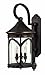 Hinkley-Three Light Copper Bronze Clear Bent-glass Panels Glass Wall Lantern-2314CB