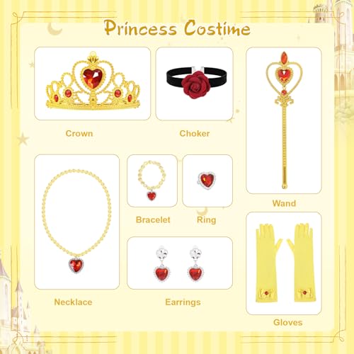 Loyo Princess Dresses For Girls, Princess Costume For Girls With Crown thumb #5