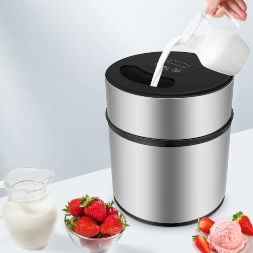 Eismaschine 2L, Speiseeisbereiter, Eismaschine ohne Kompressor, Speiseeismaschine, inkl. Rezeptheft und Löffel… – Bild 3