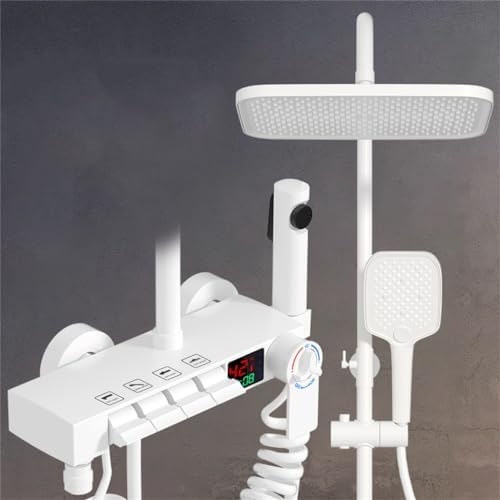 Shower set, bathroom, home piano button, shower, flower drying, pressurized nozzle image 5