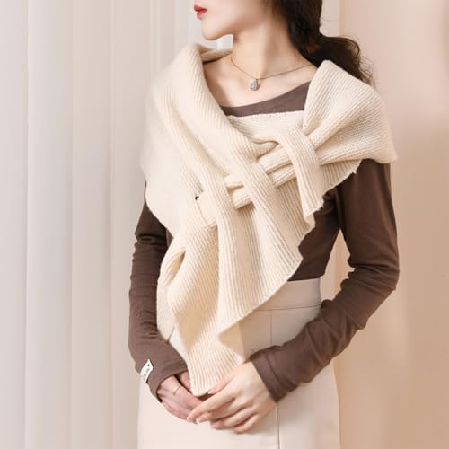 Women's Triangle Shawl Scarfs Autumn Winter Warm Cozy Fashion Knitted Shawl Wraps2