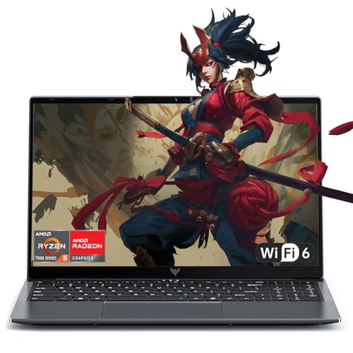ACEMAGIC 15.6 Inch Laptop with Ryzen 5 7430U Processor up to 4.3GHz (Beat i7-1265U) - 16GB RAM DDR4 2 512GB SSD Laptops Computer, FHD, HDMI, BT5.0,USB3.2,Type-C,TF, 1MP Front, 54.7Wh Battery, WiFi 6.0