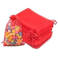 100 Sacchetti Regalo In Organza 13x18cm Con Coulisse - Per Matrimoni, Feste, Bomboniere E Gioielli - Foto 2