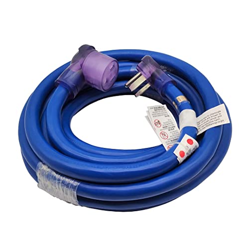 Parkworld Welder Extension Cord NEMA 6-50 Extension Cord, 6-50P to 6-50R STW 8AWG/3C for 40 Amp 250 Volt (25FT)