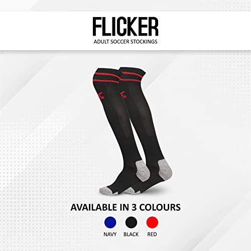 Image of Vector X Flicker Stockings | Nylon Mesh Stretchable Material Knee Length Unisex Pack of 1 Pair