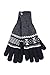 HEAT HOLDERS - Femme Chauds Hiver Polaire Elegant Motif Gants (Noir (Karlstad), L/XL)