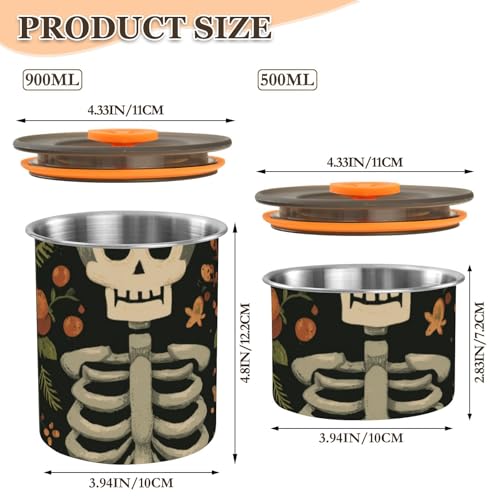 Recipiente hermético para café acero inoxidable 900 ml miniatura 3
