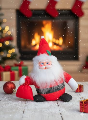 Image of Santa Claus Soft Toy | Plush Santa Claus Soft Toy | Stuffed Santa Clause | Perfect for Holiday Decor and Christmas Gifting | C | PoPo Toys 