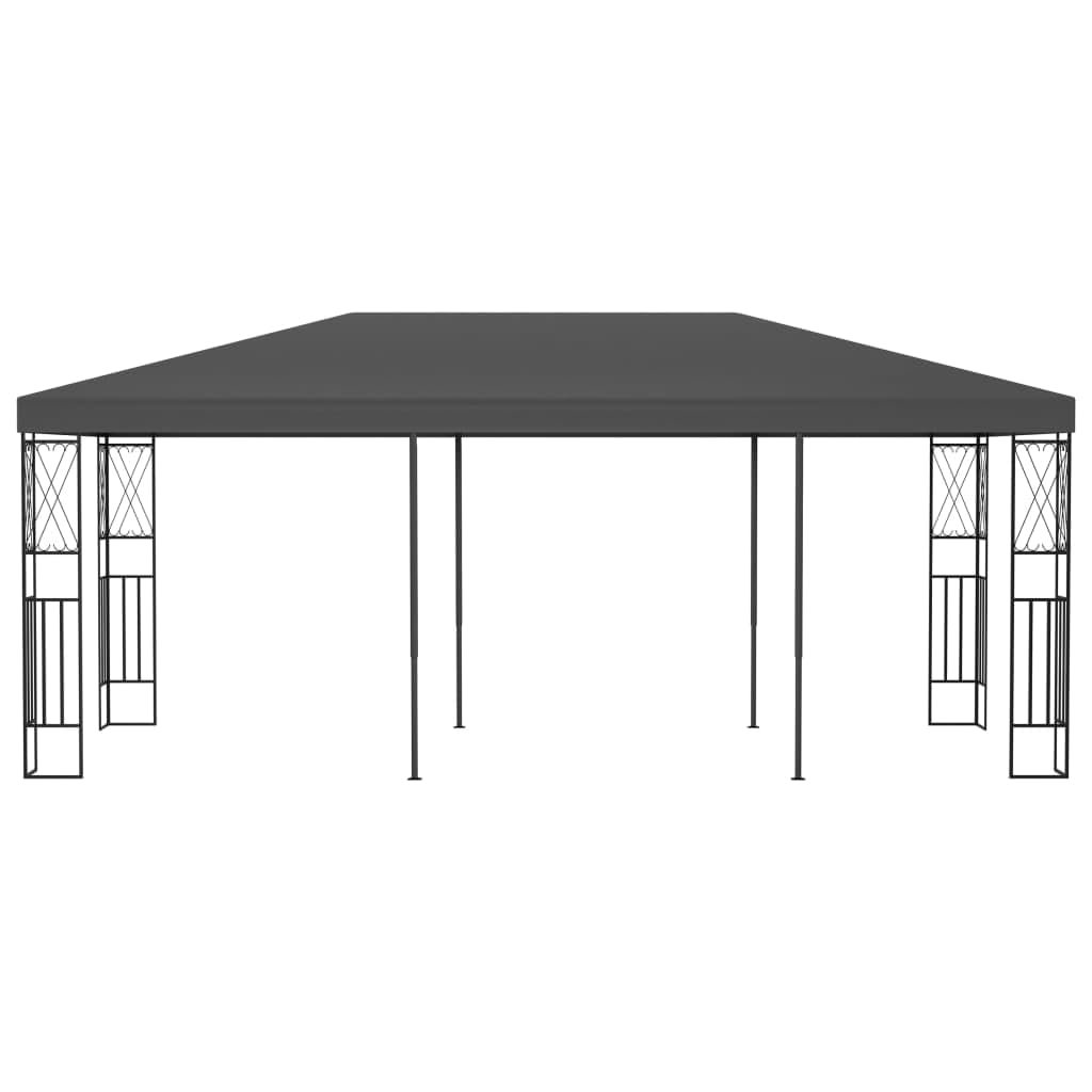 Générique Belvédère 3x6 m Anthracite Tissu,Structures extérieures, Auvents & abris,48010