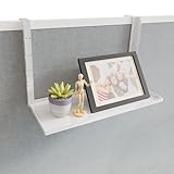 AKBFOX Office Cubicle Shelf - 13.8'' x 5.9'' Storage Organizer Floating Corner Rack Hanging Shelf Height Adjustable Home Office Essentials for Planter Statue Decor Photo Frame