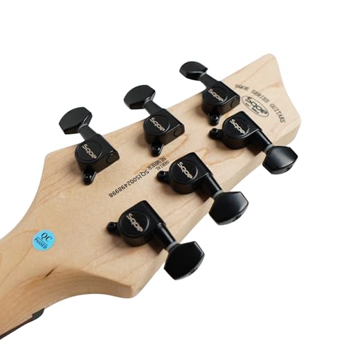 Image of SEIB370 Electric Guitar, HSH Pickups, Basswood Body, Rosewood Fingerboard (Black)