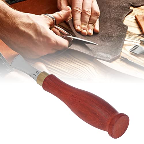Borda de couro, vincadeira de couro rasa entalhe leve durável ferramentas de couro para borda de cou