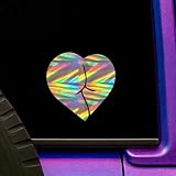 Holographic Sticker Heart Shaped Booty Graphic Funny Adult Humor Cheeky Design Sticker Laptop Bumper Window Decal Cacomania