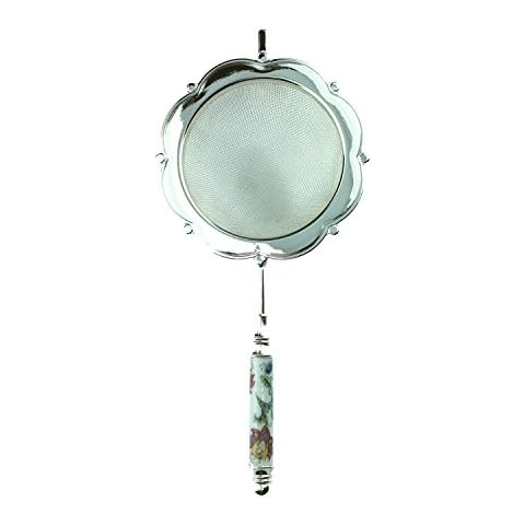 Minton HH052S Haddon Hole Tea Strainer, Silver Cover