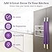 Nuovoware Refrigerator Door Handle Covers Set of 4, Make Kitchen Appliance Fridge Oven Microwave Dishwasher Clean,Protect Antiskid Washable Decor Cloth,Keep Off Smudges Fingerprint Oil Stain, Purple