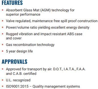 Miniatura 3 de Power Sonic PS-12350 Batería de plomo ácido sellada recargable 12V 35AH para uso general, médica, iluminación de emergencia, fuego y seguridad con