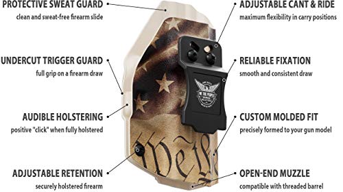 We The People Holsters - Constitution - Right Hand - IWB Holster Compatible with Smith & Wesson M&P Shield / M2.0 / Plus 9mm/.40