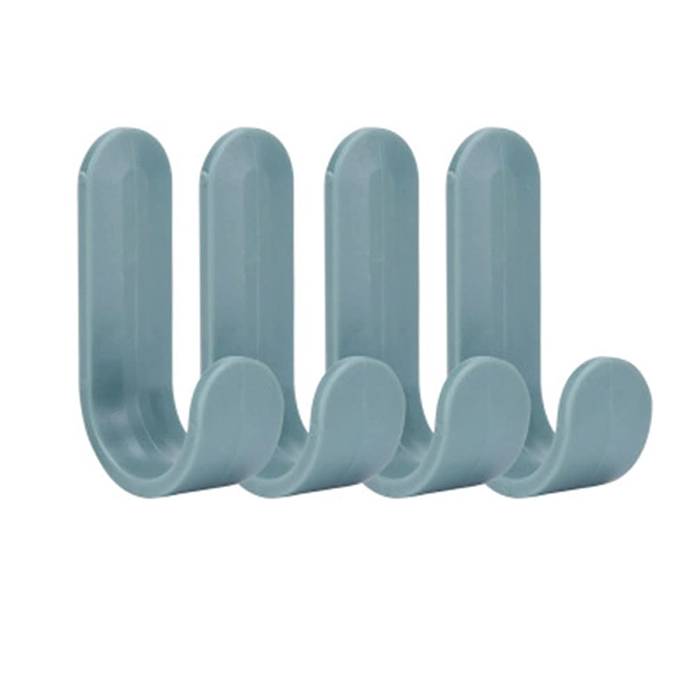 LCANALLYMS Wall hooks, Sticky Hooks, for Hanging,4pcs/Set Towel Plastic Door Hangers Self Adhesive Wall Hat Racks Keys Hanger Home Decor Organizer Storage