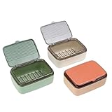 Caja de jabón Drenaje 2 Capas con Cubierta Plato baño hogar plástico Viaje portátil Sellado Soporte for Dormitorio para Viaje(Pink)