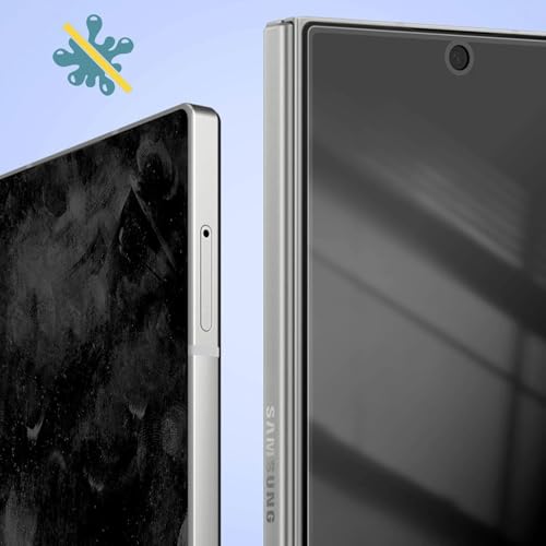 Image of 4YouQuality Privacy Tempered Glass Screen Protector Compatible with Samsung Galaxy Z Fold 7 (6.5 Inch) | Anti-Spy Screen Guard | 9H Hardness | HD Clear | 100% Fingerprint Unlock Support | Full Screen Coverage | Easy Installation | Pack of 1
