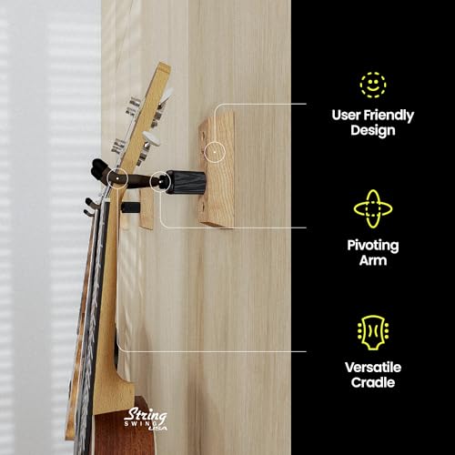 image for String Swing Ukulele Wall Mount Stand for Mandolin Uke Concert Pineapp