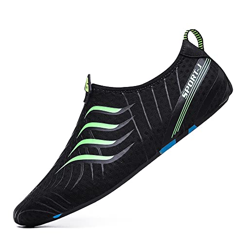 Hearda Hombre Mujer Zapatos de Agua, Natación Escarpines Verano Playa Respirable Secado Rápido Zapatillas Antideslizante Zapatos de Buceo para Acuáticos Buceo y Surf