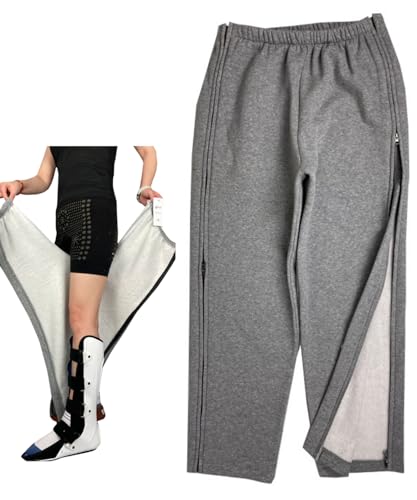 [motayu18] 介護用ズボン フルオープン 寝たまま 簡単着替え 春夏秋冬 両脇ファスナー 全開 介護ズボン 介護用衣類 寝たきり 男女兼用 入院 骨折 高齢者 介護パンツ (LL) [並行輸入品]のサムネイル