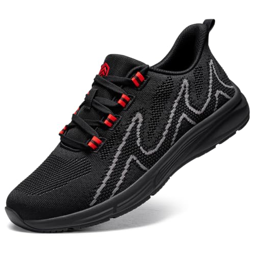 Image of LARNMERN Non Slip Work Boots for Mens Waterproof Chef Shoes