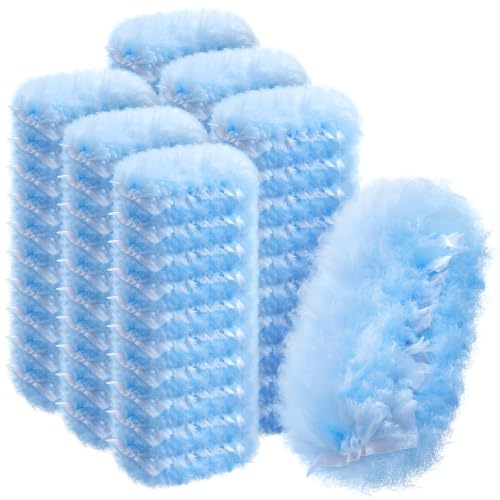 Image of 60 Count Electrostatic Duster Refills Compatible with Swiffer Duster, 6X Microfibers Heavy Duty 2 Side 360 Duster Refills, Disposable Multi Surface Dusters for Cleaning, Unscented